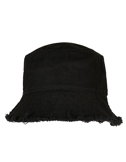 FLEXFIT - Open Edge Bucket Hoed - Black