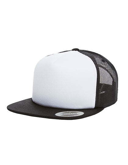 FLEXFIT - Foam Trucker With White Front - Black / White / Black