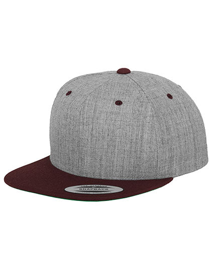FLEXFIT - Classic Snapback Pet - Heather Grey/Maroon
