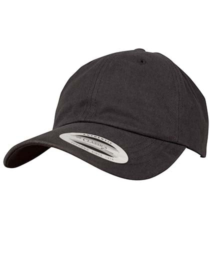 FLEXFIT - Peached Cotton Twill Dad Cap - Black