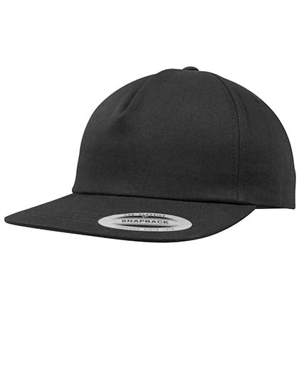 FLEXFIT - Unstructured 5-Panel Snapback - Black