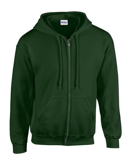 Gildan - Heavy Blend Zipped Hoodie - Forest Green