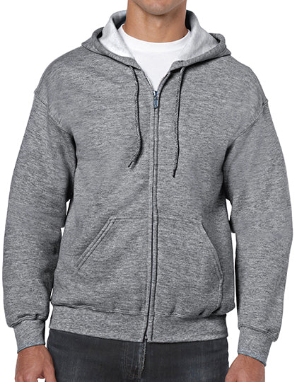Gildan - Heavy Blend Zipped Hoodie - Graphite Heather