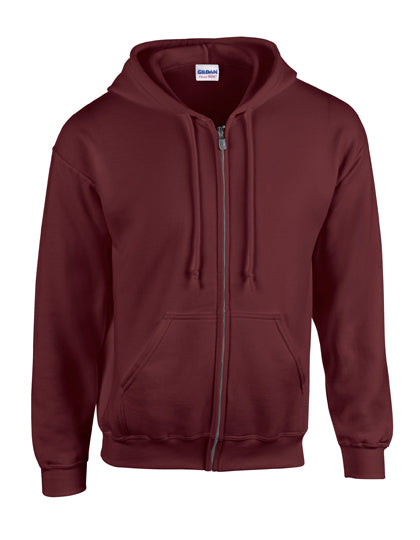 Gildan - Heavy Blend Zipped Hoodie - Maroon