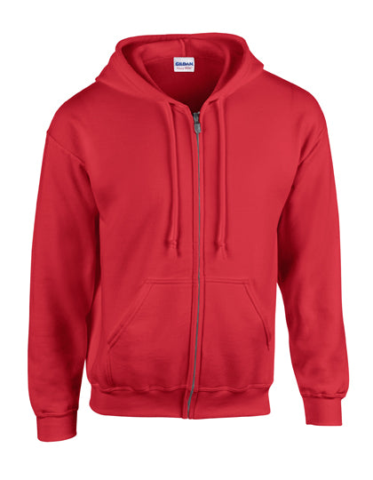 Gildan - Heavy Blend Zipped Hoodie - Red