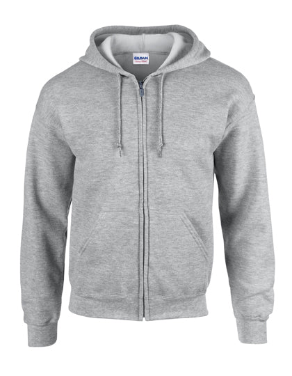 Gildan - Heavy Blend Zipped Hoodie - Sport Grey (Heather)