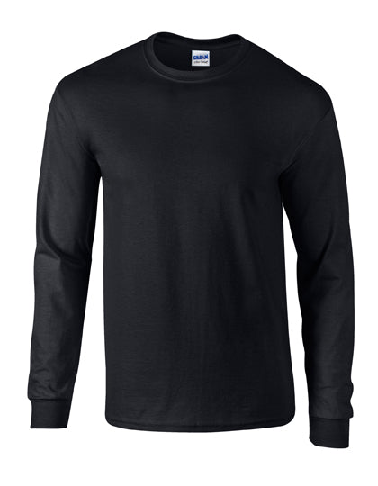 Gildan - Ultra Katoen Unisex Longsleeve T-Shirt - Black