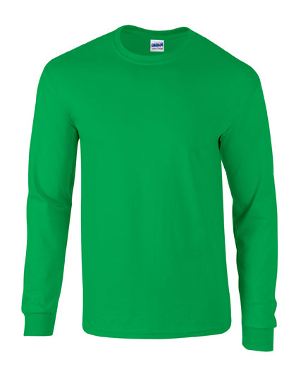 Gildan - Ultra Katoen Unisex Longsleeve T-Shirt - Irish Green