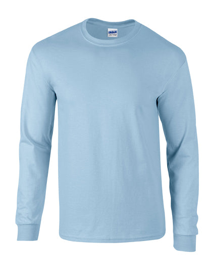 Gildan - Ultra Katoen Unisex Longsleeve T-Shirt - Light Blue