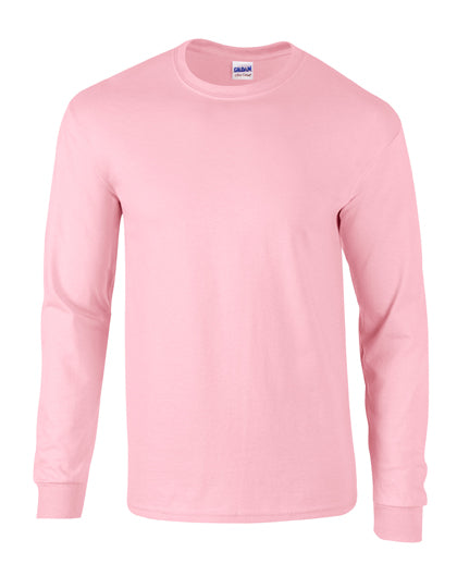 Gildan - Ultra Katoen Unisex Longsleeve T-Shirt - Light Pink