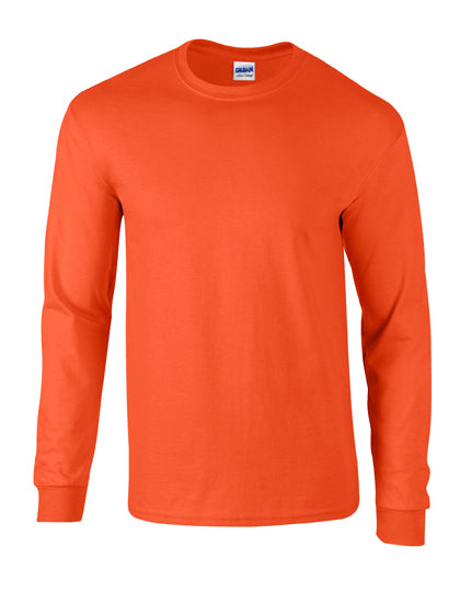 Gildan - Ultra Katoen Unisex Longsleeve T-Shirt - Orange
