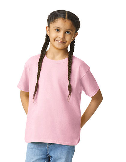 GIldan - Licht Katoen Kinder T-Shirt - Light Pink