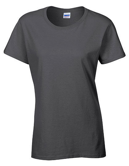 Gildan - Heavy Katoen Dames T-Shirt - Dark Heather