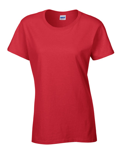 Gildan - Heavy Katoen Dames T-Shirt - Red