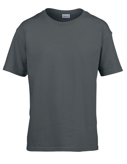 Gildan - Softstyle Kinder T-Shirt - Charcoal (Effen)