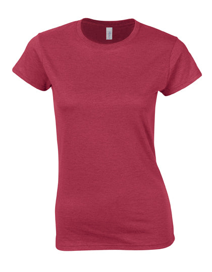 Gildan - Softstyle Dames T-Shirt - Antique Cherry Red (