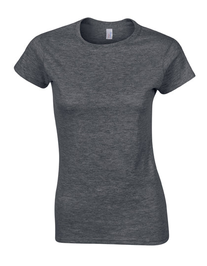 Gildan - Softstyle Dames T-Shirt - Dark Heather