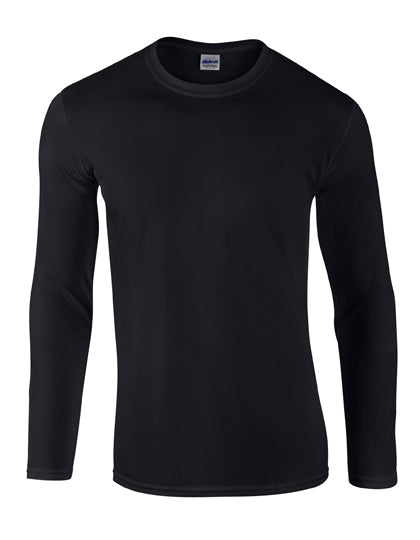 Gildan - Softstyle Unisex Longsleeve T-Shirt - Black