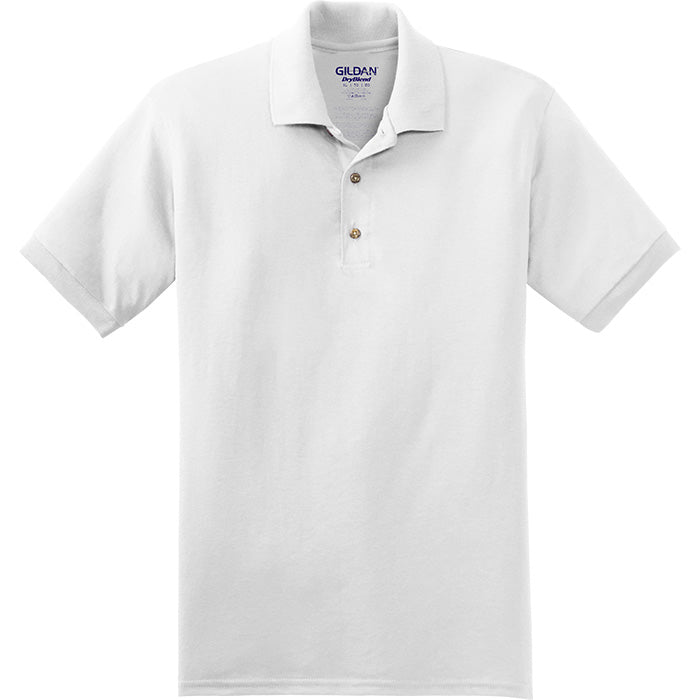 Gildan - DryBlend Unisex Polo - White