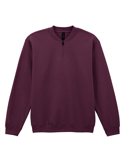 Gildan - Softstyle® Midweight Adult Fleece 1/4 Zip Sweatshirt - Maroon