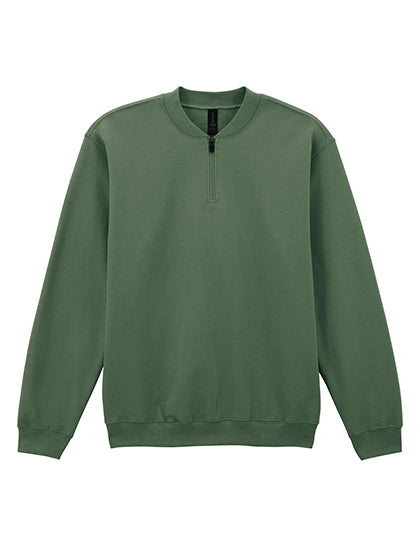 Gildan - Softstyle® Midweight Adult Fleece 1/4 Zip Sweatshirt - Military Green
