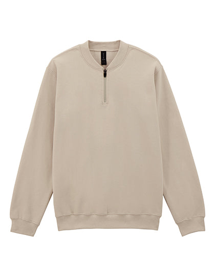 Gildan - Softstyle® Midweight Adult Fleece 1/4 Zip Sweatshirt - Sand