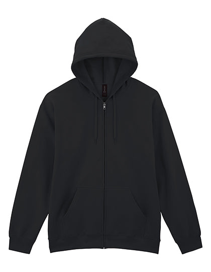 Gildan - Softstyle® Midweight Fleece Adult Full Zip Hooded Sweatshirt - Black