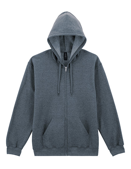 Gildan - Softstyle® Midweight Fleece Adult Full Zip Hooded Sweatshirt - Dark Heather