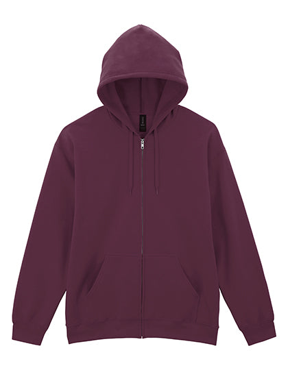 Gildan - Softstyle® Midweight Fleece Adult Full Zip Hooded Sweatshirt - Maroon