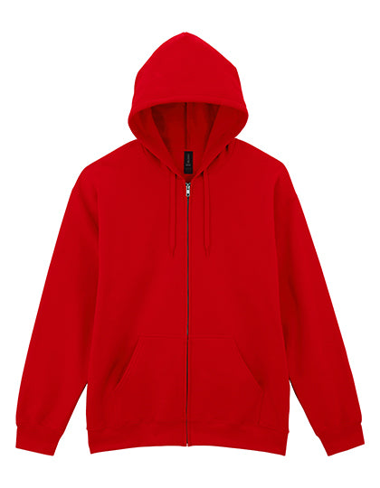 Gildan - Softstyle® Midweight Fleece Adult Full Zip Hooded Sweatshirt - Red