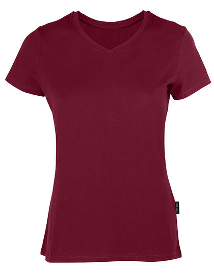 HRM - Women´s Luxury V-Neck Tees - Bordeaux