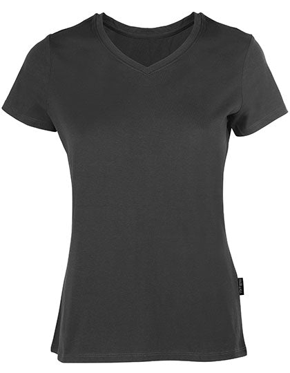 HRM - Women´s Luxury V-Neck Tees - Dark Grey