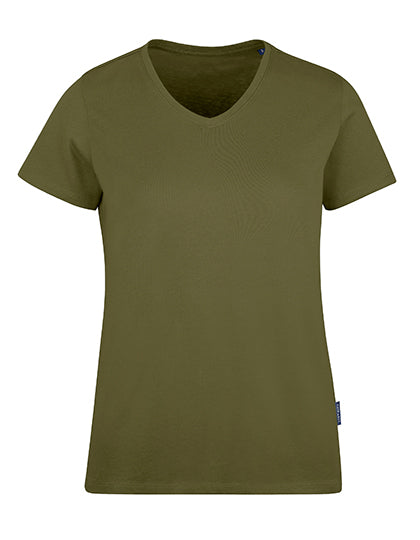 HRM - Women´s Luxury V-Neck Tees - Olive