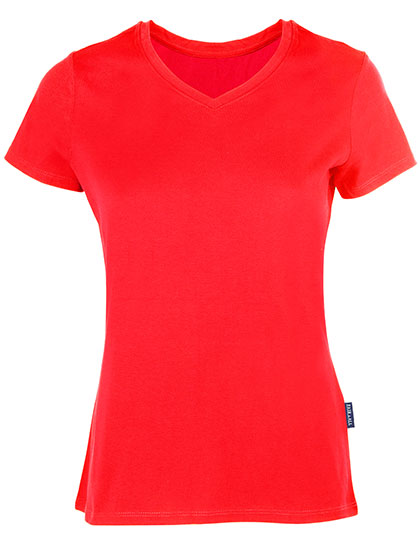 HRM - Women´s Luxury V-Neck Tees - Red