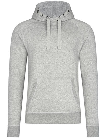 HRM - Unisex Premium Raglan Hoody - Grey Melange
