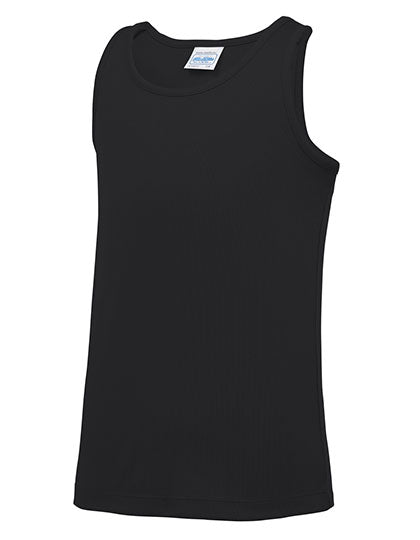 Just Cool - Cool Sport Kinder Tanktop- Jet Black