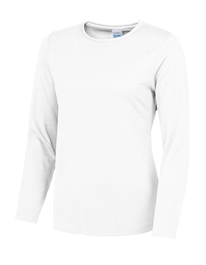 Just Cool - Cool Dames Longsleeve T-Shirt - Arctic White
