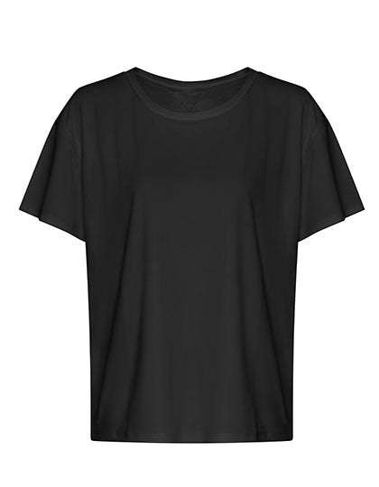 Just Cool - Cool Open Rug Dames T-Shirt - Jet Black