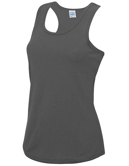 Just Cool - Cool Dames Tanktop - Charcoal (Effen)