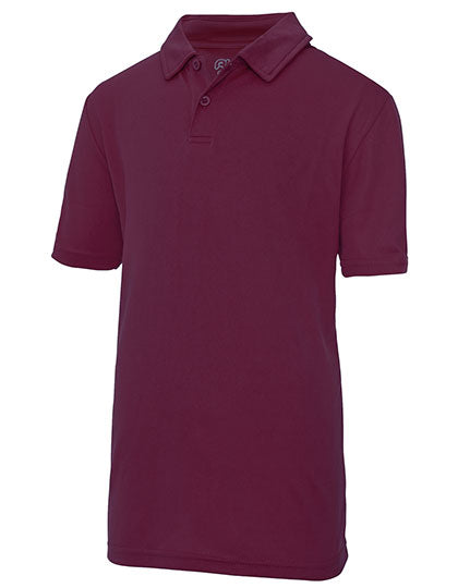 Just Cool - Kids´ Cool Polo - Burgundy 12/13 (XL) (uitverkoop)