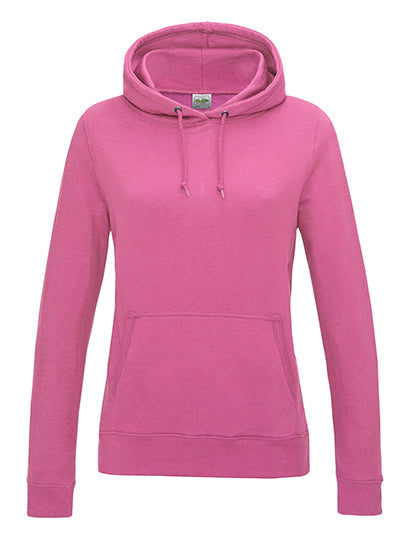 Just Hoods - College Dames Hoodie - Candyfloss Pink