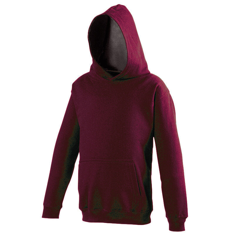 Just Hoods - Varsity Kinder Hoodie - Burgundy/Gold