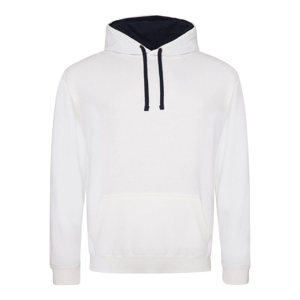 Just Hoods - Varsity Hoodie - Arctic White/French Navy