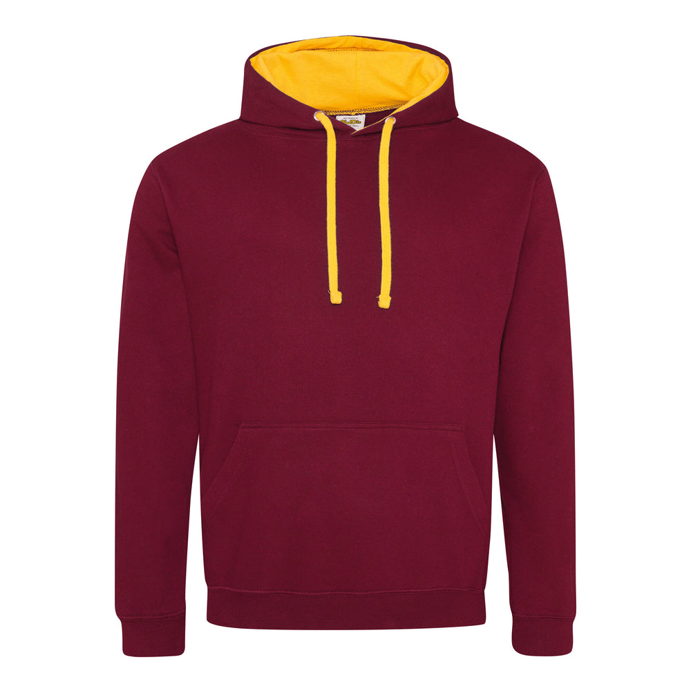 Just Hoods - Varsity Hoodie - Burgundy/Gold