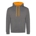 Charcoal (Heather)/Orange Crush
