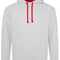Heather Grey/Fire Red