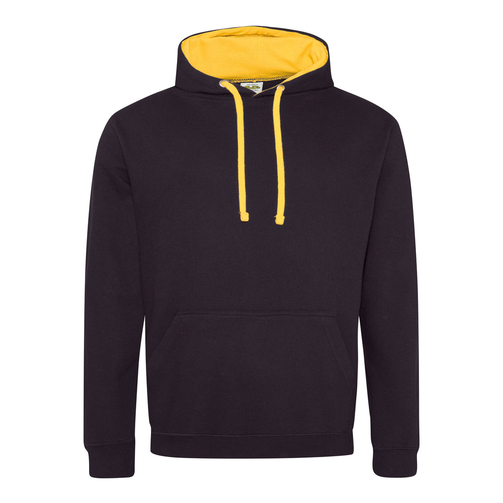 Just Hoods - Varsity Hoodie - Jet Black/Gold