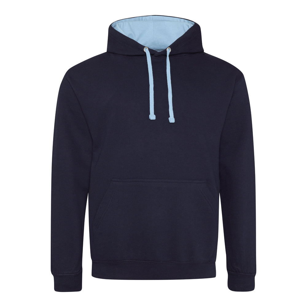 Just Hoods - Varsity Hoodie - New French Navy/Sky Blue