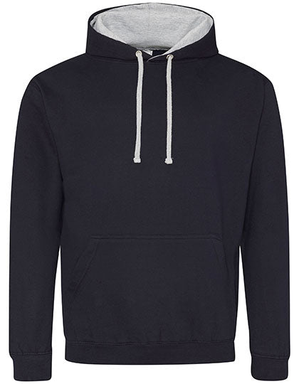 Just Hoods - Varsity Hoodie - New French Navy/Heather Grey