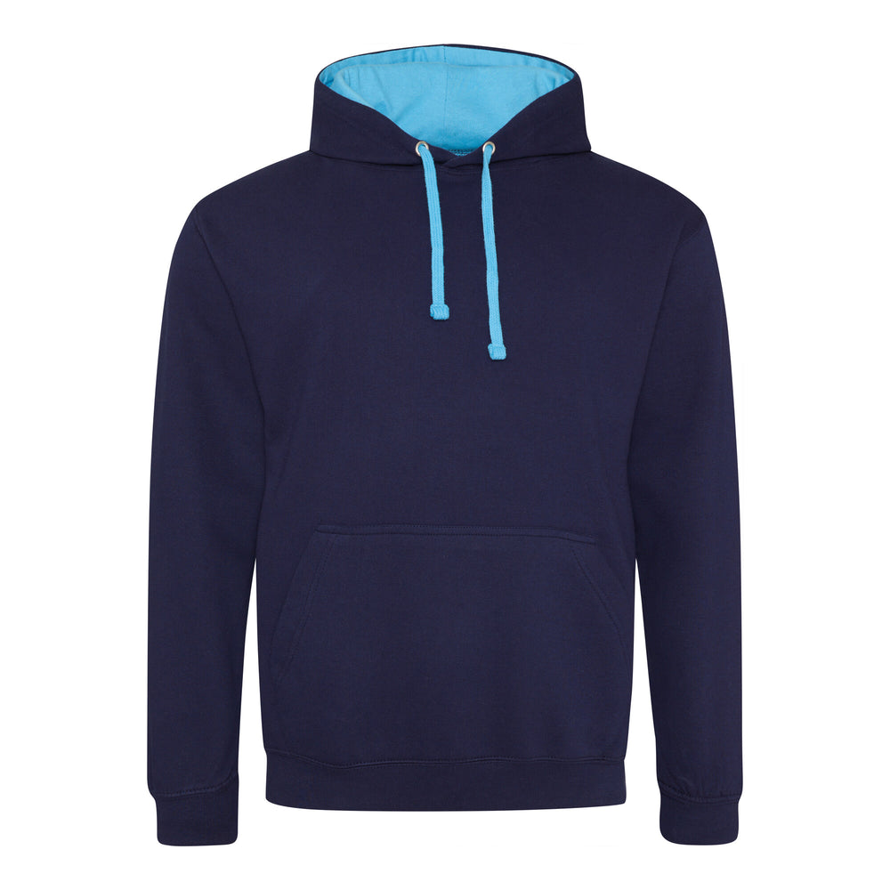 Just Hoods - Varsity Hoodie - Oxford Navy/Hawaiian Blue